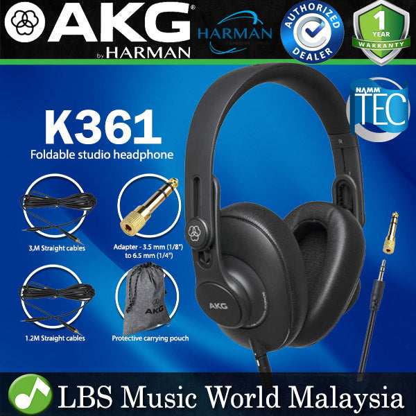 AKG K361 Pro Audio Closed Back Over Ear and Foldable studio Headphones (K-361 K 361)