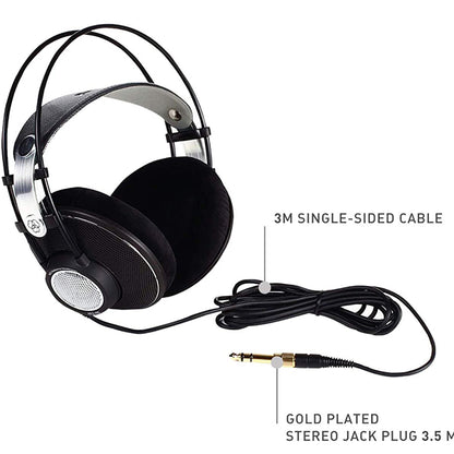 AKG K612 Pro Audio Open Back Monitoring Reference Headphones (K-612  K 612)