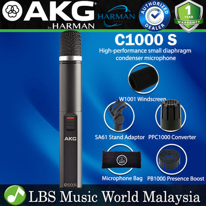 AKG C1000 S Pro Audio MK4 Small Diaphragm Condenser Microphone (C 1000 S  C1000S Mic)
