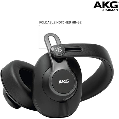 AKG K371 Pro Audio Over Ear Closed Back and Foldable Studio Headphones (K-371  K 371)