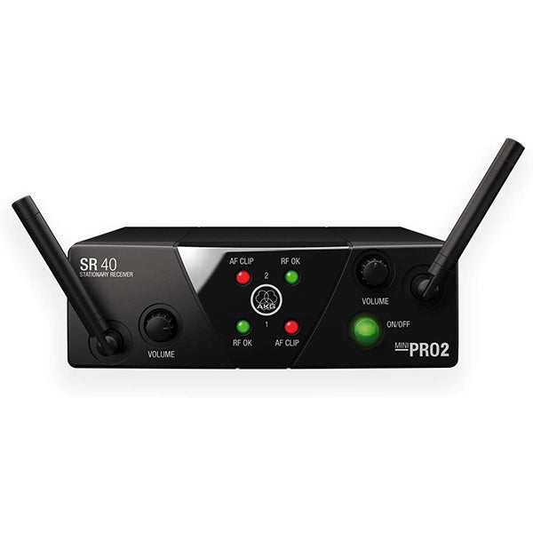 AKG WMS40 Mini Mic Dual Vocal Set Wireless Microphone System (WMS-40 WMS 40)