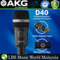 AKG D40 Pro Audio Mic Professional Dynamic Instrument Microphone (D-40 D 40)