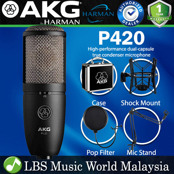 AKG P420 Pro Audio Large Diaphragm Condenser Microphone (P-420 P 420)
