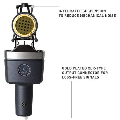 AKG C214 Pro Audio Mic Large Diaphragm Condenser Microphone (C-214  C 214)
