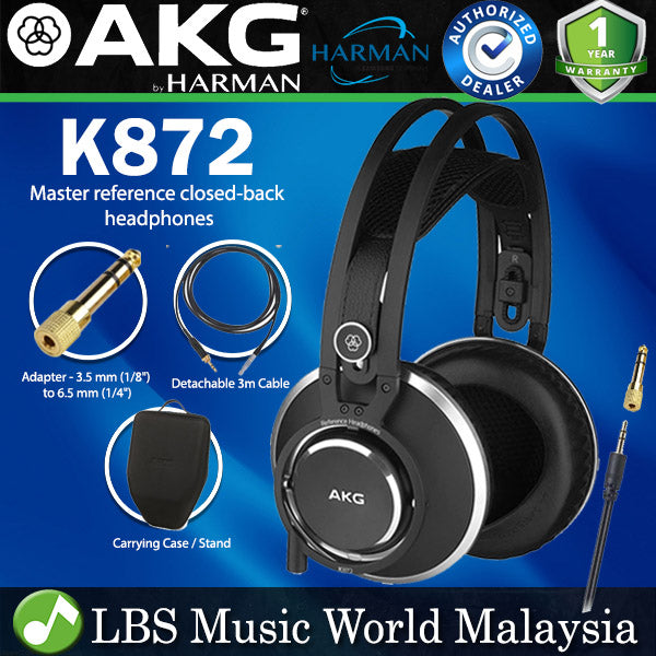AKG K872 Pro Audio Closed Back Master Reference Headphones (K-873 K 872)