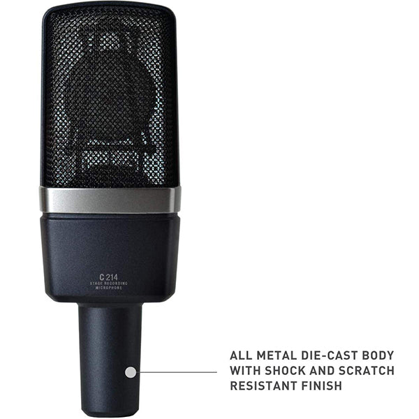 AKG C214 Pro Audio Mic Large Diaphragm Condenser Microphone (C-214  C 214)