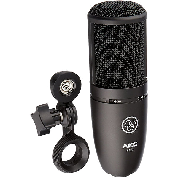 AKG P120 Large Diaphragm Condenser Microphone with Cardioid Polar Mic Pattern (P-120 P 120)