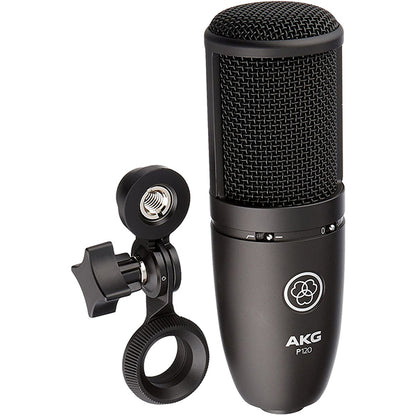 AKG P120 Large Diaphragm Condenser Microphone with Cardioid Polar Mic Pattern (P-120 P 120)