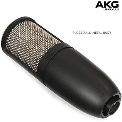 AKG P220 Pro Audio Large Diaphragm Condenser Microphone (P-220 P 220 Mic)