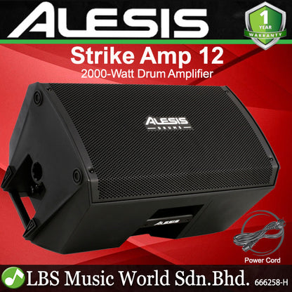 Alesis Strike Amp 12 2000 Watt 1x12 inch Personal Drum Amp Monitor Amplifier Speaker