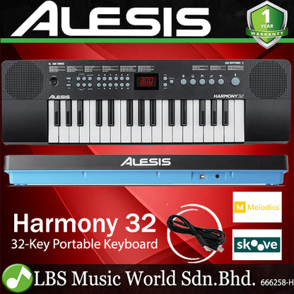 Alesis Harmony 32 Key Portable Arranger Keyboard With Speakers And Recording Function