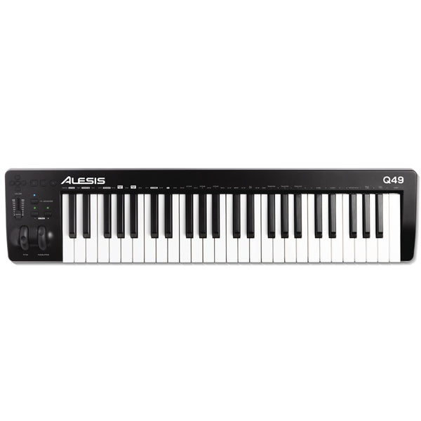Alesis Q49 MKII 49 Key USB MIDI Keyboard Controller with Two Wheels & Transpose Buttons (Q 49 MK2)