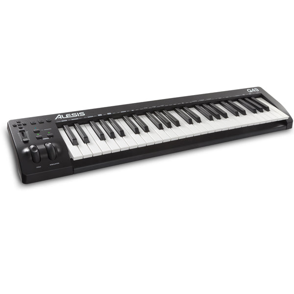 Alesis Q49 MKII 49 Key USB MIDI Keyboard Controller with Two Wheels & Transpose Buttons (Q 49 MK2)