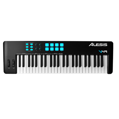 Alesis V49 MKII 49 Key USB Midi Keyboard Controller with 8 Backlit Pad (V49MKII MK2)