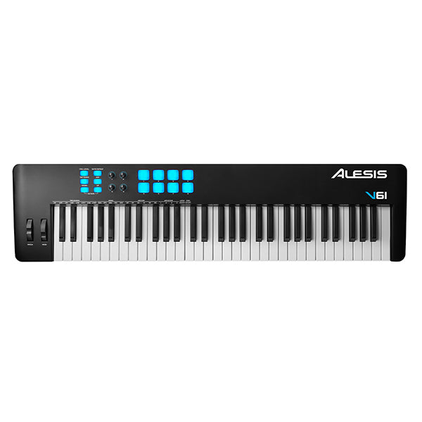 Alesis V61 MKII 61 Key USB Midi Keyboard Controller with 8 Velocity Pad (V61MKII MK2)