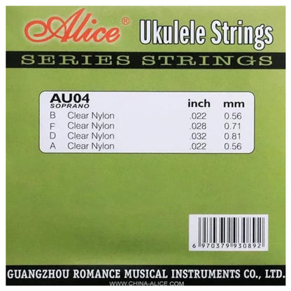 Alice AU04 AU02 Ukulele Nylon Set String (AU 04 AU 02)