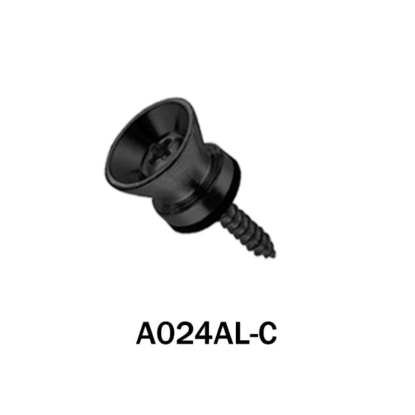 Alice A024AL Pro Set Strap Button For Guitar Acoustic Classical Bass Ukulele Aluminum Alloy (A0 24AL)