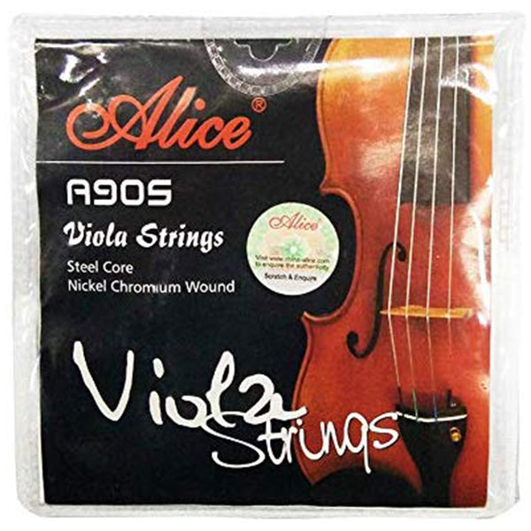 Alice A905 Viola String Set Nickel Chromium Wound Steel Core (A-905 A 905)