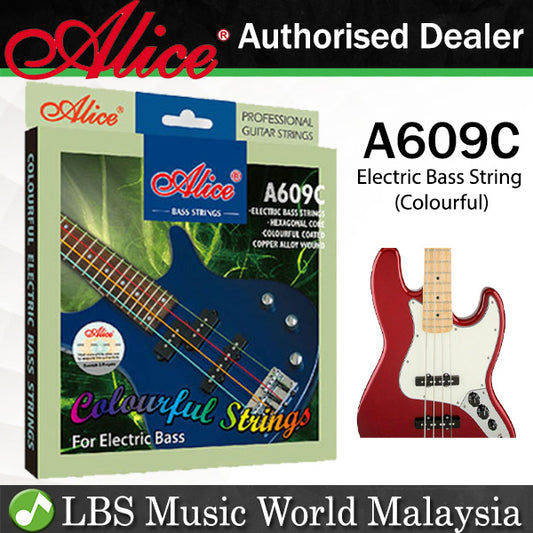 Alice A609C Colorful Electric Bass String Set Colourful Nickel 4 Strings