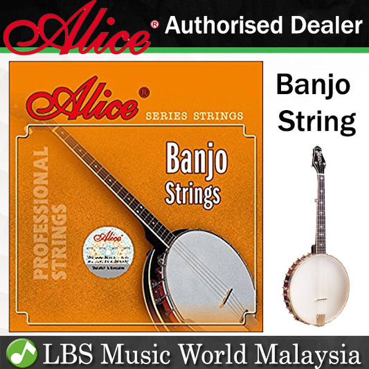 Alice Coated Copper Wound 4 String Banjo Strings Set A D G C