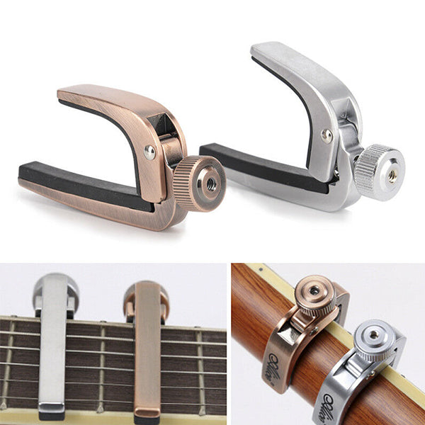 Alice A007J Adjustable Guitar Capo with Quick Release Minimalistic Design to Clamp - Random Colour (A007)