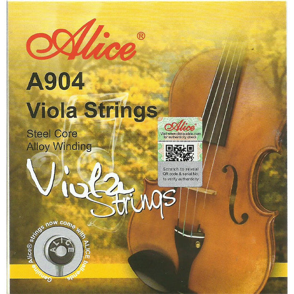 Alice A904 Viola String Set Steel Core with Al-Mg and Cupronickel (A 904)