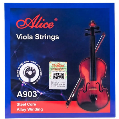 Alice A903 Viola String Set Steel Core Nickel Silver (A 903)