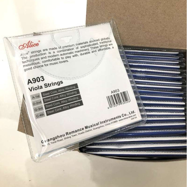 Alice A903 Viola String Set Steel Core Nickel Silver (A 903)