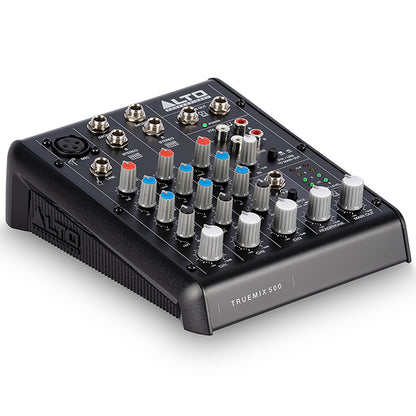 Alto Professional TrueMix 500 Portable 5 Channel Analog Mixer with USB 48V Phantom Power (True Mix)
