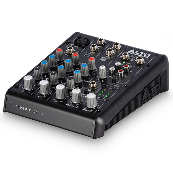 Alto Professional TrueMix 500 Portable 5 Channel Analog Mixer with USB 48V Phantom Power (True Mix)