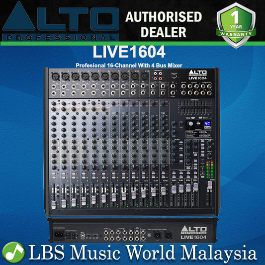 Alto Professional LIVE 1604 16 Channel and 4 Bus Mixer with USB Audio Interface (Live1604)