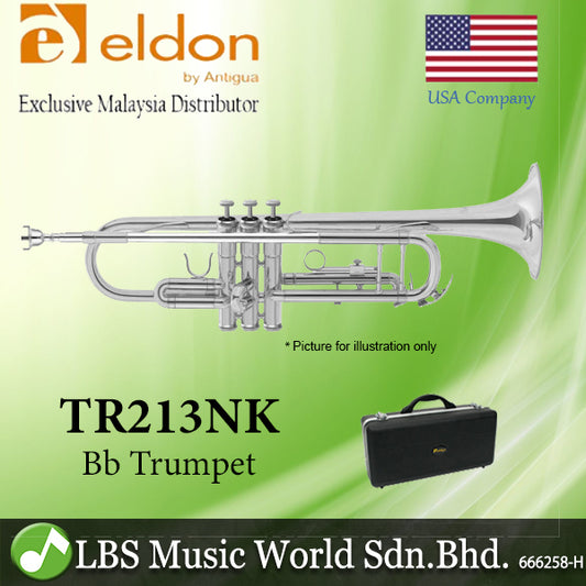 Eldon by Antigua TR213NK Bb Trumpet Nickel Plated Red Brass Bell with Case (TR213)