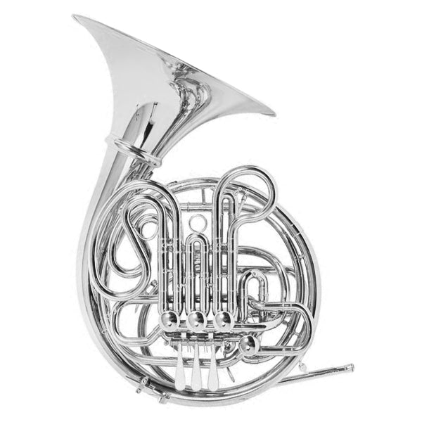 Eldon by Antigua EFH331NK F/Bb Double French Horn Nickel Plate the Kruspe Wrap with Case (EFH331)