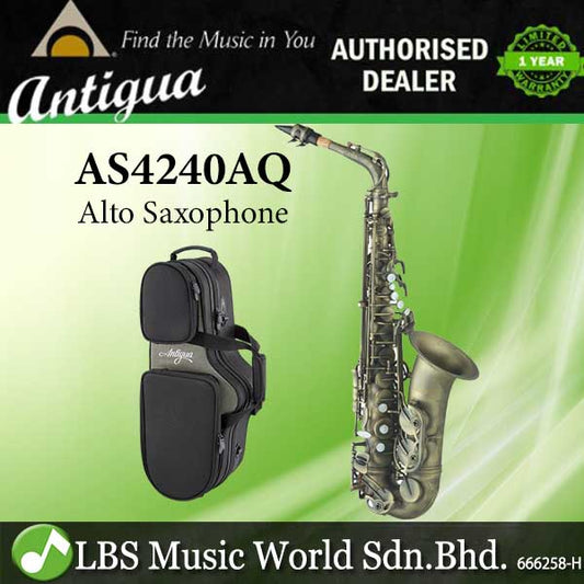 Antigua AS4240 Eb Professional Power Bell Alto Saxophones with Contour Case