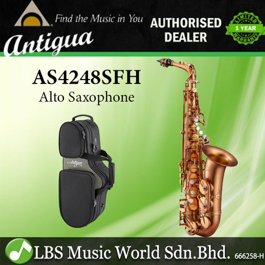 Antigua AS4248SFH Eb Powerbell Alto Saxophone Spledid Red Finish with Case (AS4248)