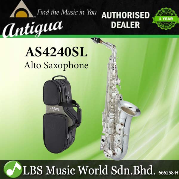 Antigua AS4240 Eb Professional Power Bell Alto Saxophones with Contour Case