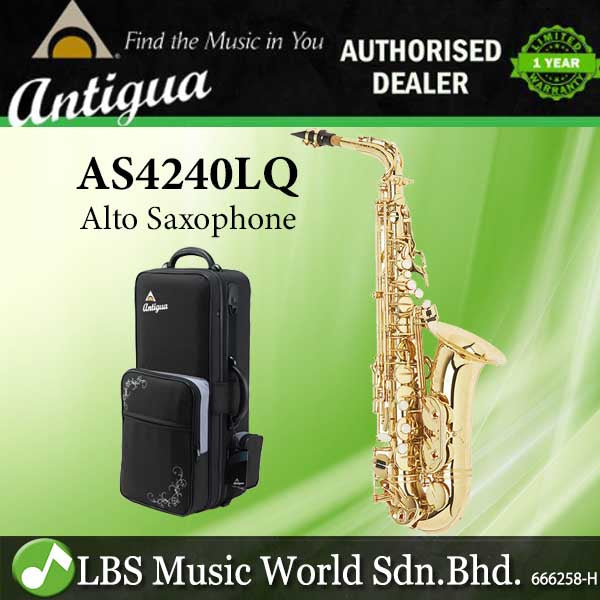Antigua AS4240 Eb Professional Power Bell Alto Saxophones with Case (AS4240CQ AS4240LQ)
