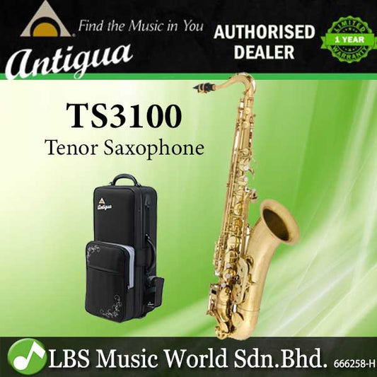 Antigua TS3100LQ Bb Tenor Saxophone Clear Lacquer Finish with Case (TS3100)