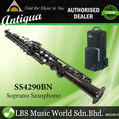 Antigua SS4290 Bb Professional Powerbell Soprano Saxophone with Case (SS 4290)