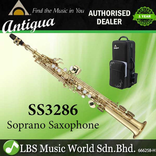 Antigua SS3286 Professional Bb Soprano Saxophone with Backpack Case