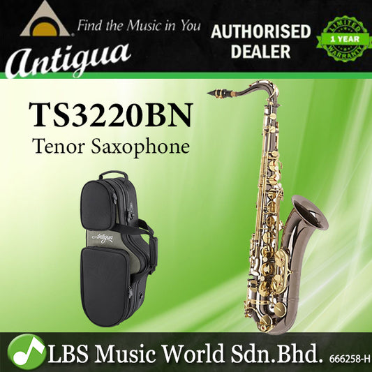 Antigua TS3220BN Bb Tenor Saxophone Black Nickel Finish with Contour Case (TS3220)