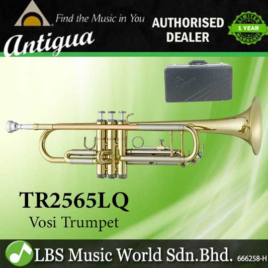 Antigua TR2565LQ Bb Vosi Trumpet Monel Piston Lacquer Finish with Case (TR2565)