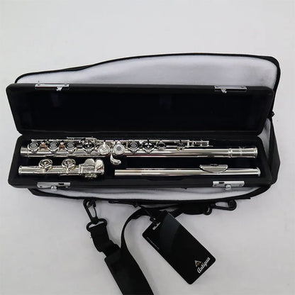 Antigua FL3410 Vosi Beginner C Key Silver Open Hole Flute with Case (FL 3410)