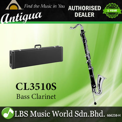 Antigua CL3510S Bb Bass Clarinet Nickel Plated with Case (CL3510 S)