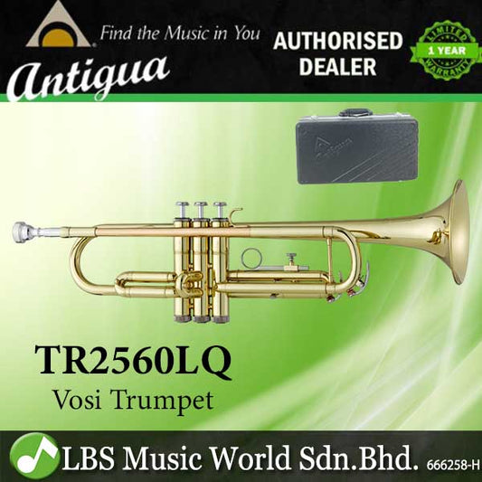 Antigua TR2560LQ Bb Vosi Trumpet Lacquer Finish with Case (TR2560)