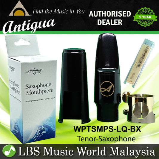 Antigua Tenor Saxophone Mouthpiece With Cover Cap, Rico Reed and Ligature For Tenor Sax (WPTSMPS-LQ-BX)