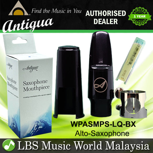 Antigua Alto Saxophone Mouthpiece With Cover Cap, Rico Reed and Ligature For Alto Sax (WPASMPS-LQ-BX)