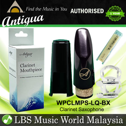Antigua Clarinet Mouthpiece With Cover Cap, Rico Reed and Ligature For Clarinet (WPCLMPS-LQ-BX)