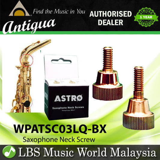 Antigua Astro Saxophone Neck and Lyre Screw for Alto Tenor and Soprano Sax Fit Yamaha Selmer (WPATS03LQ-BX)