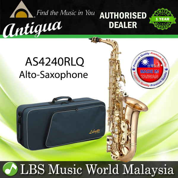 Antigua AS4240RLQ Powerbell Professional Alto Saxophone Brass Body With Case - Lacquer (AS4240 RLQ)